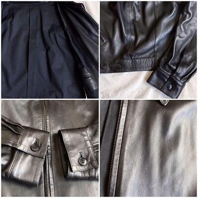 agnes b homme 90s leather jacket made in France size:3(XL) | eBay