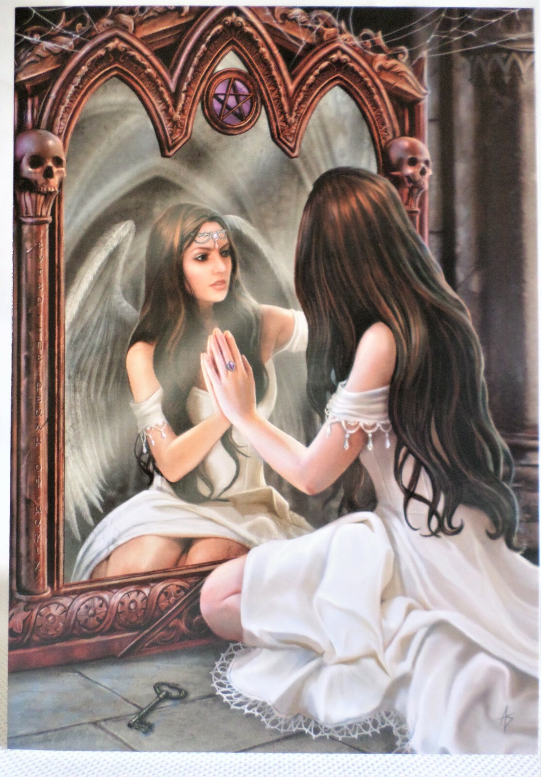 Anne Stokes Fantasy Gift Card Greetings Cards Magical Mirror - AN37