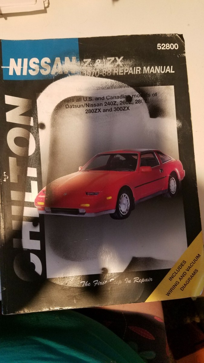 1970 - 88 Chilton's Nissan Z ZX Repair Manual # 52800