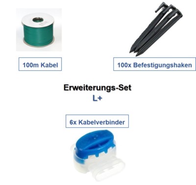 Erweiterungs-Set L+ Yardforce Kabel Haken Verbinder Erweiterung Paket Set Kit