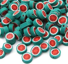 10MM Watermelon Fruit Themed Polymer Clay Beads