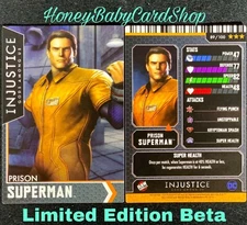 Injustice Arcade Limited Edition Beta Card 89 Prison Superman Out of Print
