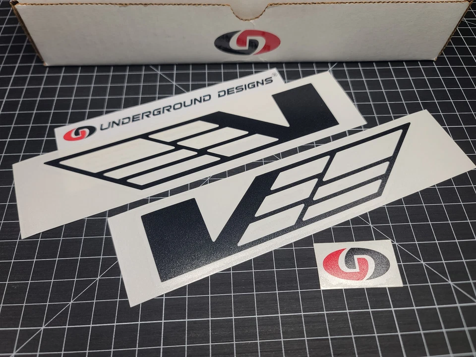 Наклейки с V-образным флагом (2 шт.) гоночные наклейки для Cadillac CTS-V Turbo CT4-V с наддувом - Изображение 2 из 4