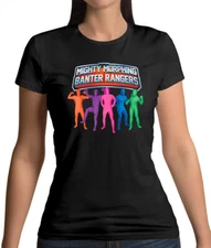 Mighty Morph Rangers - Womens T-Shirt - Morph Suit - Parody - Pun - Power Ranger