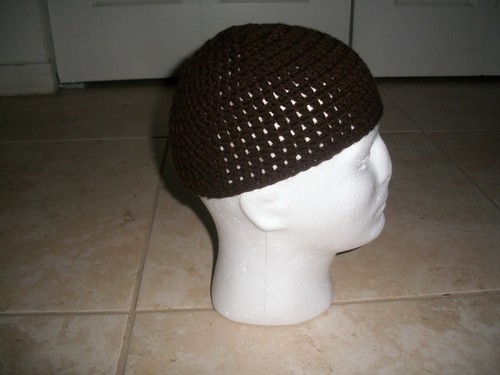 DARK BROWN Adult Handmade Crochet 