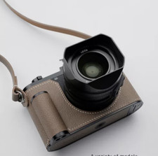 Half Case For Leica Q3 Grip Genuine Leather Insert Camera Cover 2pcs