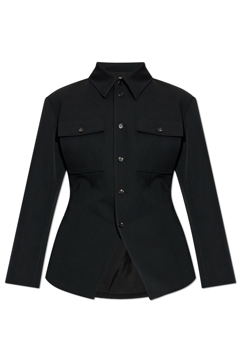 Bottega Veneta / カシミヤジャケット / ブラック BOTTEGA VENETA Leather Overshirt for Men | MR PORTER