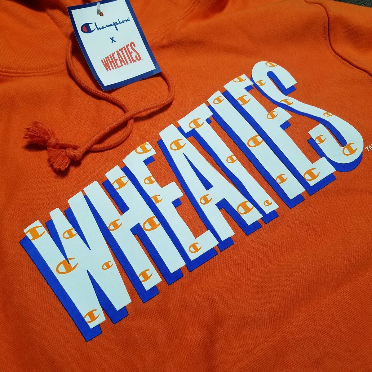 CHAMPION x Wheaties Reverse Weave Pullover Hoodie Mens SMALL