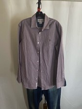 Penguin Maroon Check Small S LONG SLEEVE SHIRT 15 x 34/35