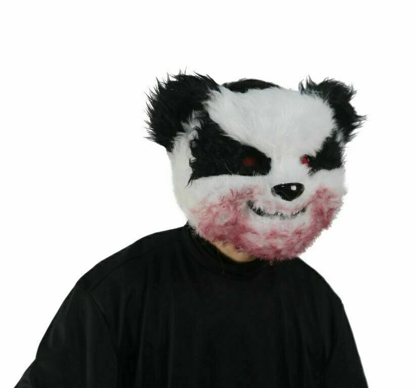 Adults Killer Animal Bloody Panda Scary Zoo Animal Mask Costume Accessory - Image 2 of 3