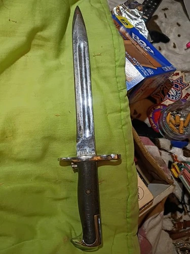 Original Vintage End of WW2 US Military M1 Garand Bayonet Knife G13A