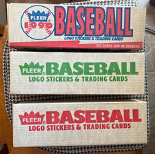 Lot 3 Fleer Baseball New Sealed factory sets (1988,1989,1990)