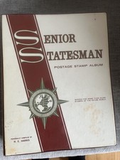 Senior Statesman Stamp Album by H. E. Harris, World, Stamps 1870's-1960s