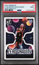 2024 PANINI DONRUSS ZERO GRAVITY #2 SHAI GILGEOUS-ALEXANDER PSA 9