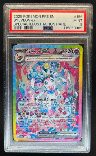 2025 Pokemon SV Prismatic Sylveon ex Special Illustration Rare #156/131 PSA 9