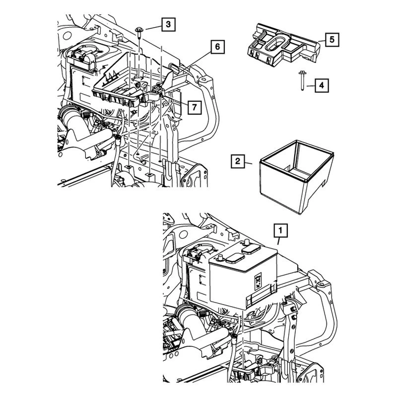 For Jeep Patriot 2007-2017 Mopar 05115732AA Battery Hold Down Clamp Foto 3 de 3