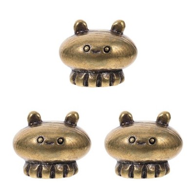 Set of 3 Quallendekorationen Tierfiguren Aus Messing Aquarium-