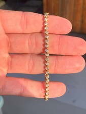 18ct gold diamond 2ct bracelet vintage 11 grams