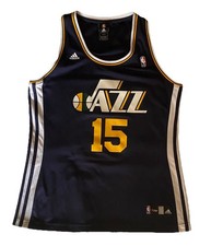 Vintage Authentic Adidas NBA Utah Jazz Derrick Favors Women XL Basketball Jersey