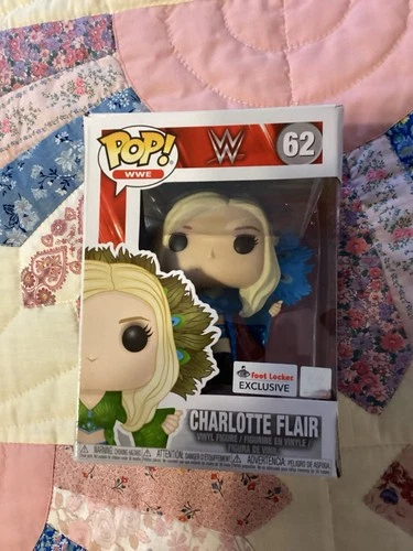 Funko Pop WWE Charlotte Flair #62 Blue Robe Foot Locker Exclusive Vaulted