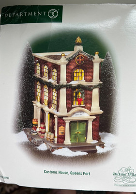 Dept. 56 Customs House, Queens Port, Dickens Village, 2004