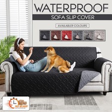Couch Cover Sofa Protector Anti-Slip Pet Kids Furniture Cover 3 2 1 Seater Seats
