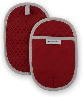 Asteroid Pot Holder 2-Pack Set, Smoked Paprika Red, 6.5''x10''