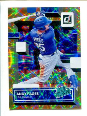 2022 Panini Donruss - Rated Prospect - Diamond #RP-10  Andy Pages  