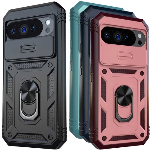 For Google Pixel 9 10 Pro XL Magnetic Phone Case Ring Kickstand Heavy Duty Cover