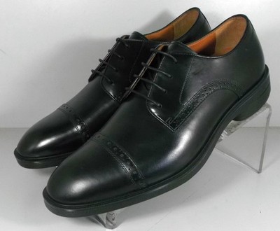 Johnston & Murphy Men's Ronan Plain Toe Ox Black Leather. 15-8047 10