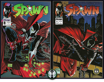 SPAWN #5 (2025) SPAWN #8 (2003) 1ST PRINT FACSIMILE SET TOD MCFARLAN E IMAGE NM-