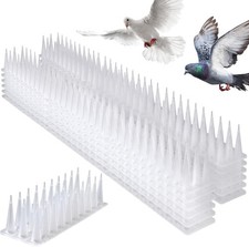 12 Pack Bird Spikes, Plastic Fence Spikes for Small Birds Pigeon Squirrel Raccoo