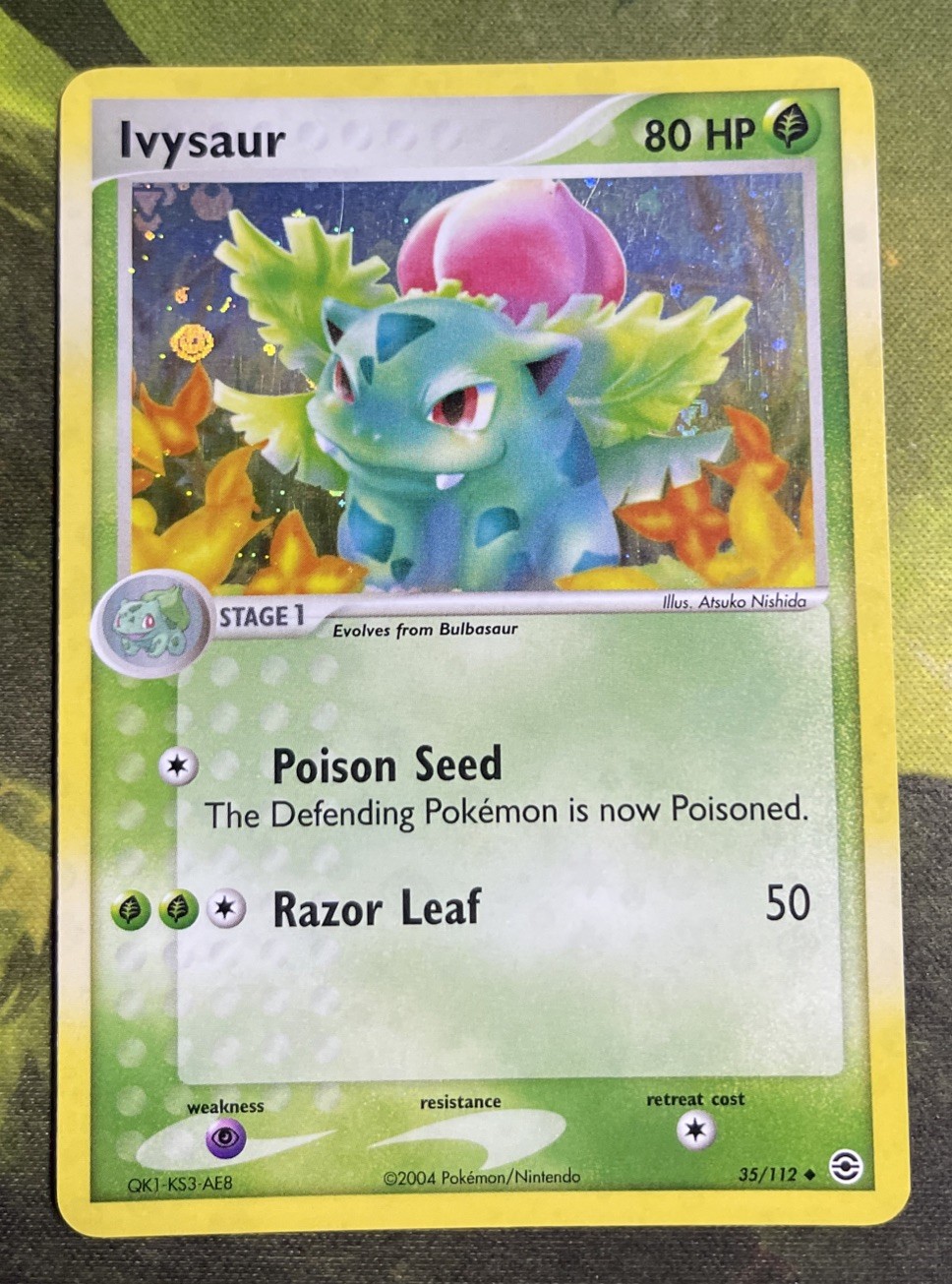 Ivysaur Reverse Holo 35/112 - Fire Red Leaf Green - Near Mint