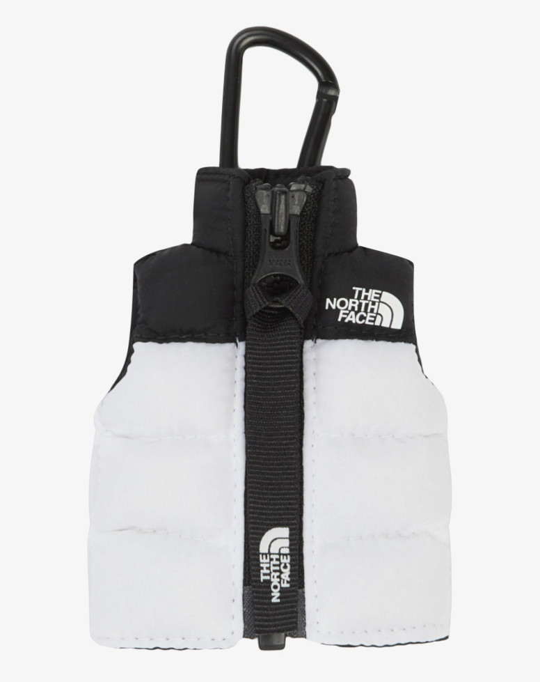 The North Face Nuptse Vest Keyring Bag Keychain Accessory White Black NA5AR03B 8190₽