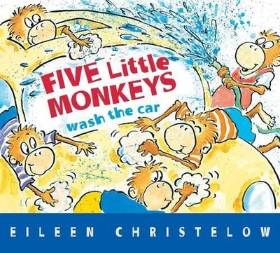Eileen Christelow Five Little Monkeys Wash the Car (Kartonbuch) (US IMPORT)