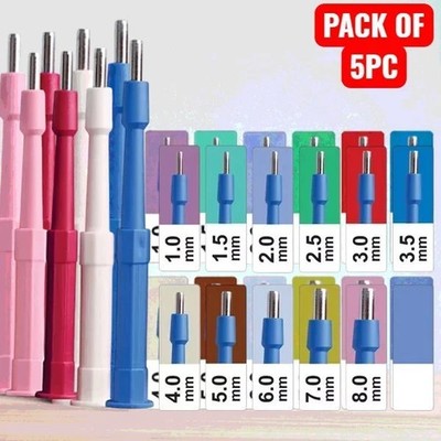Disposable Biopsy Punch Sterile Biopsy Dermal Punch Size 1.5 MM Pack of 5 Pcs