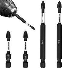 Screwdriving Power Bits Ph2-2In+3.5In*4Pcs Magnetic Phillips #2 Insert Bit S2 St