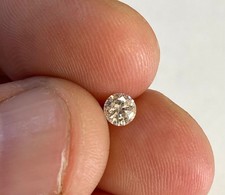 0.33 Carat I Color Round Brilliant Natural Enhanced EARTH MINED Diamond 4.41mm