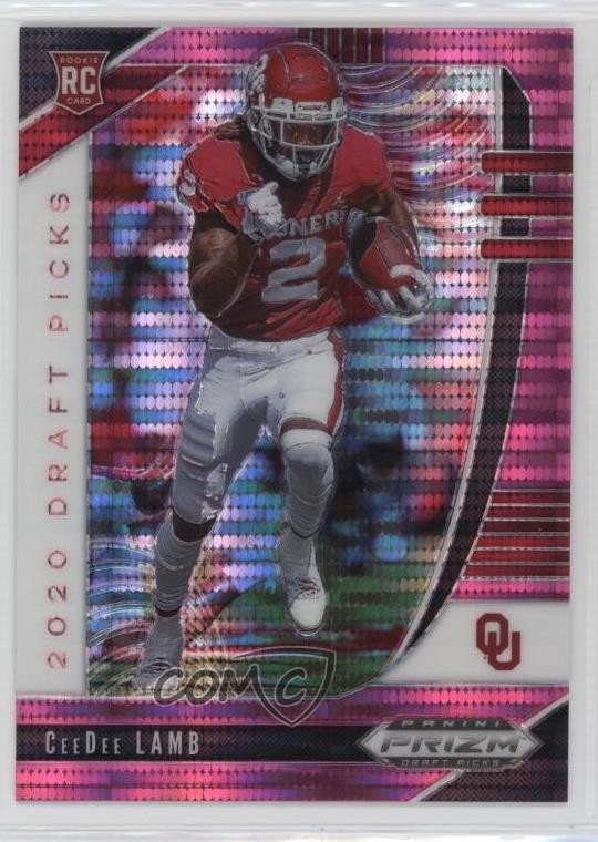 2020 Panini Prizm Draft Picks Rookies Pink Pulsar CeeDee Lamb Rookie RC 1nj0