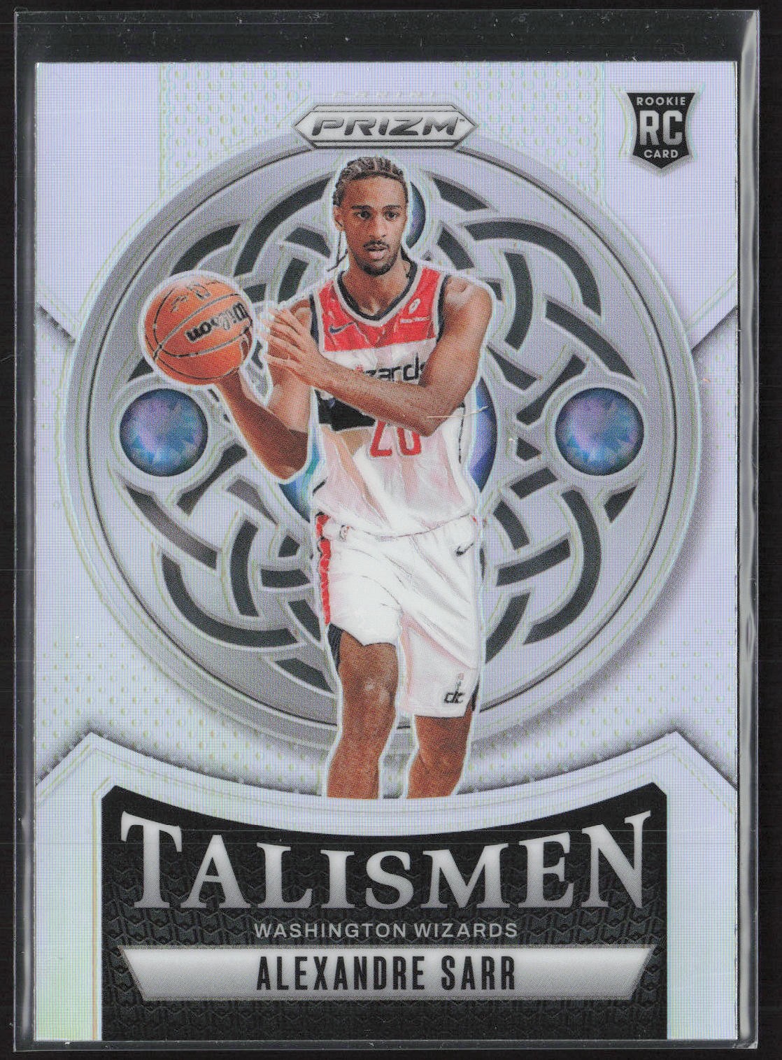 2024-25 Panini Prizm #17 Alexandre Sarr Talismen Prizm Silver Rookie RC