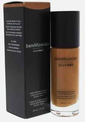 NEW BareMinerals BarePro SPF 20 Performance Wear Liquid Foundation - Nutmeg 24