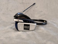 Wells Fargo AM  FM Sport Neckband Radio Stereo Headphones Works Great 