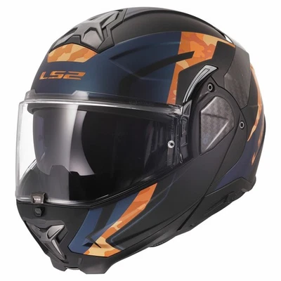 LS2 FF910 Advant II casco Glide mate negro naranja - Imagen 1 de 4