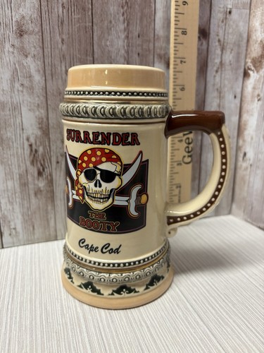 Pirate Beer Stein SURRENDER. Agiftcorp. Cape Cod. EUC. FREE SHIPPING.