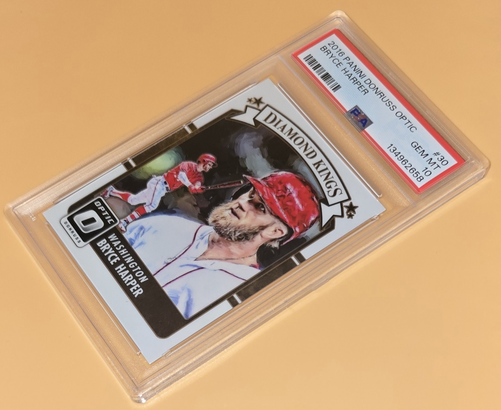 Bryce Harper PSA 10 Low Pop 2016 Panini Donruss Optic Baseball Diamond Kings MLB view 4