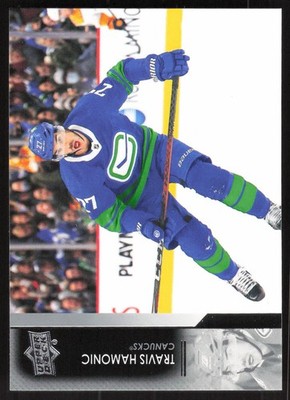 Travis Hamonic, 2021-22 Upper Deck, #424, Vancouver Canucks,