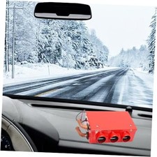 Automobile Interior Heater, 12V 50W 3 Hole Compact Car Demister Winter Red12v