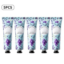 Set Of 5 Hand Lotion Moisturizing Hand Cream Nourishing Grape Scented 30gx3Pcs