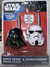 Darth Vader Storm Trooper Walkie Talkies New In Box Star Wars Disney