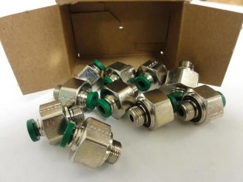 197031 New In Box; Parker 3-1/8PLPHBF4-B Pk-10; Male Connector; 3/16";